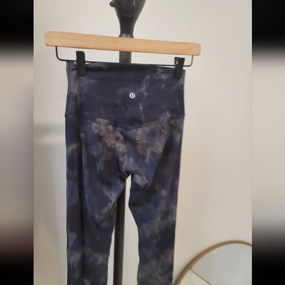 Lululemon Align High-Rise Pant 28" Diamond Dye Graphite Grey Bronze Green Sz 4 - Picture 4 of 4